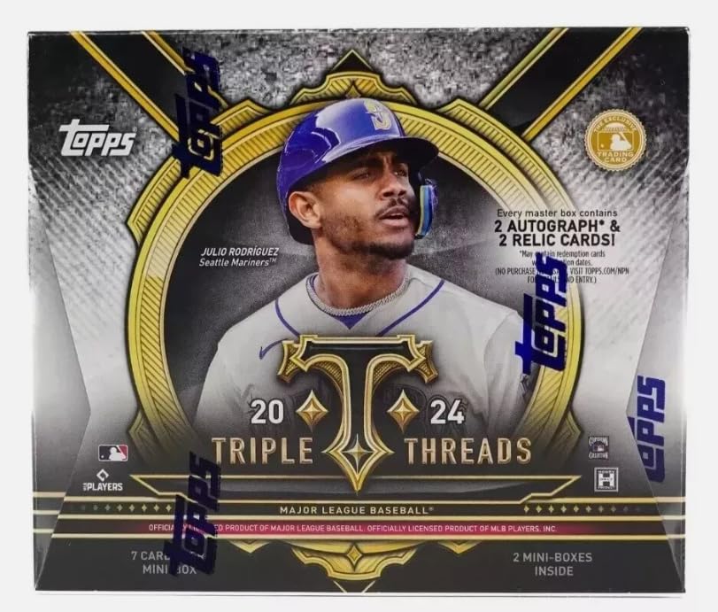 Amazon.com: 2024 Topps Triple Threads Baseball Sealed Hobby Box (2